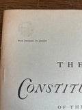 + The CONSTITUTION of the UNITED STATES 87th Congress July 17, 1961 Softcover