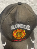 +* Volunteer Fire Department Firefighter Hat Snap Back Baseball Cap One Size Adjustable Black