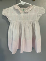 Vintage Infant Baby Girl Light Pink Dress by Alfred Leon Handmade Original