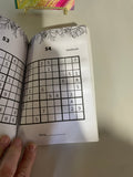 NEW Set/2 New Sudoku Puzzle Books by CrownJewlz 2021 Pocket Size