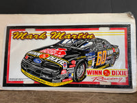 a* New Sealed Winn Dixie Racing Mark Martin Race Day License Plate Nascar