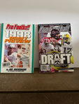 (Updt, single?) <€€ Lot/13 Pro Football Weekly Draft Preview Magazines 1998-2012