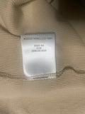 +* Womens Basic Editions XL Tank Top Beige with Flowers Dipped in Silver Glitter Cotton