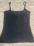 +* Women’s Junior’s Medium Black SO Spaghetti Strap Cami Top Built in Shelf Bra