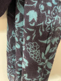 +* Womens/Juniors Black & Turquoise Fashion Scarf with Fringe Rayon 63x26