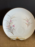 + Vintage NAPCO China Luncheon Hostess Set Handpainted 4-8” Luncheon Plates, 3 Teacups
