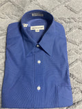 ** Men’s NWOT Pronto Uomo Oxford Dress Shirt 15-1/2 34/35 Blue Long Sleeve Button Down Cotton
