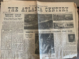 + ANTIQUE 3 Front Pages The ATLANTA CENTURY Georgia Newspaper 1861 & 1864 CIVIL WAR