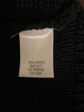 <€€* Black Womens/Juniors XLarge Cable Knit Sweater by Apt 9 Slip On Crew Neck