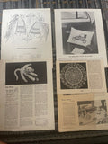 +* Vintage Lot Crochet & CrossStitch Craft Books Dolls Mobile Pillow Tablecloth Baby Monkey