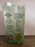 GOSSNER Foods Premium 100% Low-Fat Milk Vitamins A&E Added Grade A UHT 32 oz Best By 11/21/25