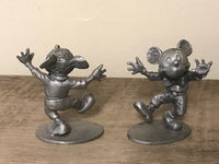 <€€* Hudson Pewter Walt Disney Dancing Mickey Mouse 1.5" Figurine #654 Miniatures