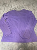+* Womens Juniors Small (Sz 8) Purple Coldwater Creek Long Sleeve VNeck Top Cotton
