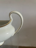 + Vintage Johnson Bros GROSVENER White China Gold Rim GRAVY BOAT 1920s England