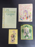 +* Vintage (4) Used Religious Easter Greeting Card Crafts Scrapbooking