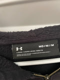 +* Mens Under Armour Loose Medium Black Sweatshirt Hoodie Long Sleeve Zip Up