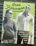 +* Vintage Aran Fisherman Knitting Pattern for Sweaters Vol. 84 1960s