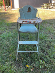 a* Rare Vintage Castelli Baby High Chair Metal with Play Beads Project Piece