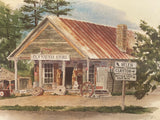 +* Vintage Print The Painting of the OLD SAUTEE STORE by John A Glover 1234/1400 Helen Georgia