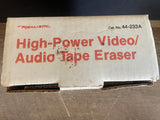 + Vintage Realistic Radio Shack 44-233A High Power Video / Audio Bulk Tape Eraser in Box