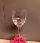 <€€ Crystal STUART GLENCOE Wine Claret Goblet 6” H x 2.75” Diam Set of 4 CR2123