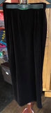 ** Womens Sz Small EK DESIGN Chocolate Brown Maxi Velvet Feel Skirt Slit Long