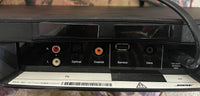 <€€* Bose Solo TV Sound System Model 410376 Black with Power Cord w/ Remote *No Power, For Parts*