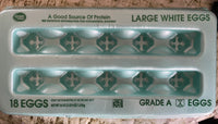 <€€ Styrofoam (12) Egg Cartons Empty Hold 18 Large Eggs Each Chicken Poultry Seedling Crafts