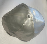 ** Classic Yarmulke Kippah Hat Satin Covering Cap Tribal Jewish Vintage Religious White Sz 7.5