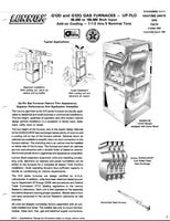 Lennox Gas Natural Furnace w/ Fan Model G12Q3110-02 110,000 BTU Updraft