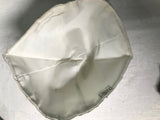 ** Classic Yarmulke Kippah Hat Satin Covering Cap Tribal Jewish Vintage Religious White Sz 7.5