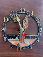 <€€ Vintage 1991-1992 MICHAEL JORDAN Sports Clock Plaque Triple Double Card by Tipps Stadium Club