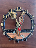 <€€ Vintage 1991-1992 MICHAEL JORDAN Sports Clock Plaque Triple Double Card by Tipps Stadium Club
