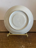 *^ Set/5 5.5” White Tea Cup Saucers With Gold Rim Unbranded