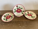 <€€ Vintage Set/3 6” Bread/Dessert Plates Similar to BLUE RIDGE SOUTHERN Potteries USA