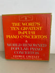 <€€ The Worlds Ten Greatest Popular PIANO CONCERTOS George Greeley Reel to Reel Tape