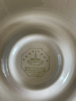 (Add) <€€ Independence Ironstone 10.5” Dinner Plate & 2 Saucers Mary Jane Pink Floral Octagon