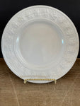 <€€ Wedgwood Home Festivity  Luncheon/Salad Plate Bowl 9” White Embossed Rim England 1995