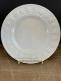 <€€ Wedgwood Home Festivity  Luncheon/Salad Plate Bowl 9” White Embossed Rim England 1995