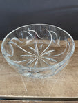 (Add) <€€ Large Cut Heavy Crystal Fruit Serving Centerpiece Bowl 10” Diameter x 4” H