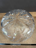 (Add) <€€ Large Cut Heavy Crystal Fruit Serving Centerpiece Bowl 10” Diameter x 4” H