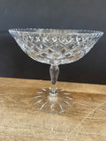 (Add) <€€ Crystal Cut Glass Compote Pedestal Candy Dish Fruit Bowl Centerpiece