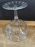 (Add) <€€ Crystal Cut Glass Compote Pedestal Candy Dish Fruit Bowl Centerpiece