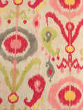 + New RICHLOOM Fabrics Cotton Sewing Fabric Pink, Gray & Yellow Design 2+ Yards x 45”