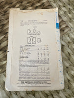 € Butterick Vintage Pattern 3348 Girls Sz 1/2 Elastic Neckline Dress A-Line Jumper CUT Ephemera