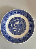 Vintage Blue Willow Set/2 6” Bread Plates Unbranded