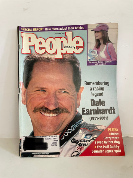 a* Vintage Dale Earnhardt Tribute People Magazine March 5, 2001 Edition