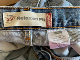 Boys Youth Levi Strauss 550 Relaxed Fit Blue Jeans Sz 12 Slim Boot Cut 23” Waist