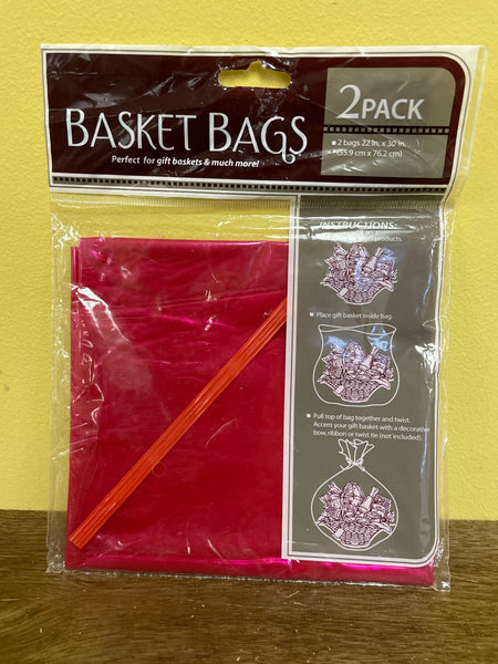 a** Plastic Gift Basket Bags