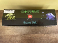 GlowPong Game Set Glowing Beer Pong Party Drinking Cups Charging Unit Green Blue